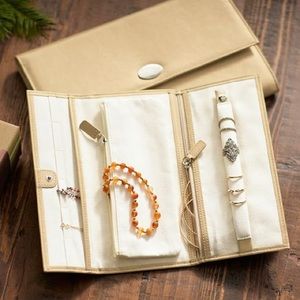 Leather Travel Jewelry Roll